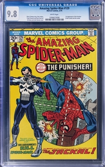 1974 Marvel Comics "Amazing Spider-Man" #129 - (First Appearance of The Punisher) - CGC 9.8 White Pages